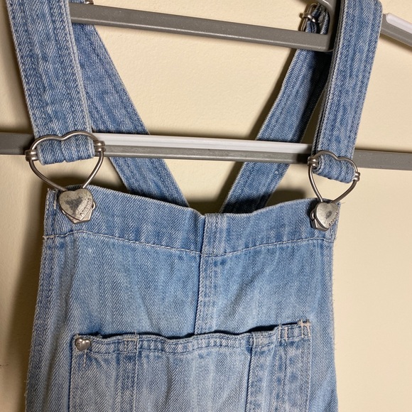 &denim kids overalls good used condition plenty of life left size 7-8 h&m kids - Picture 2 of 5
